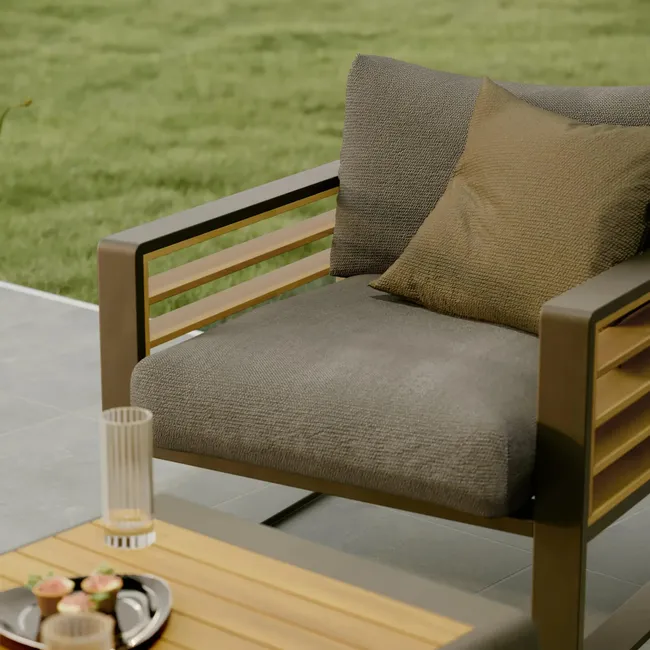 Meble ogrodowe zestaw Ionis brązowe Naterial