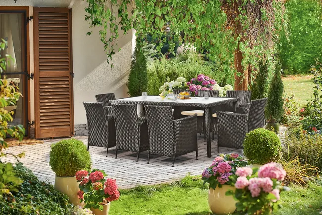 Meble ogrodowe zestaw Morea antracytowe Ote