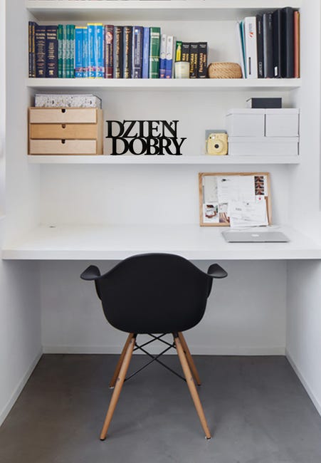 Metalowa dekoracja stojąca Dzień Dobry 30 x 13 cm