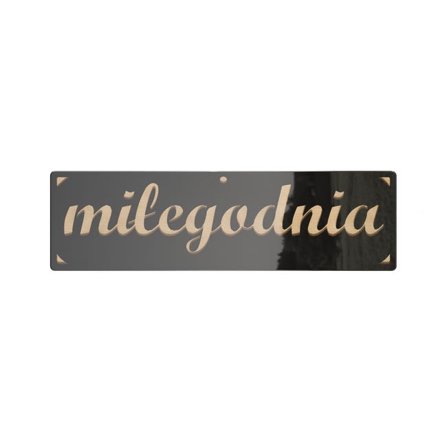 Metalowa dekoracja ścienna Miłego dnia 35 x 10 cm