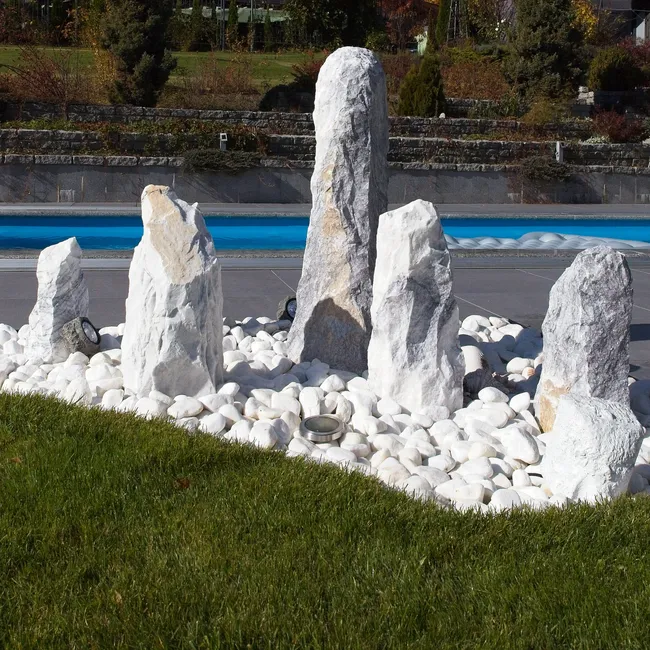 Monolit kamień Purple Wave 30-50 cm 20kg biały Garden Stones