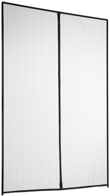 Moskitiera na drzwi 150x230 cm Czarna na magnes Artens