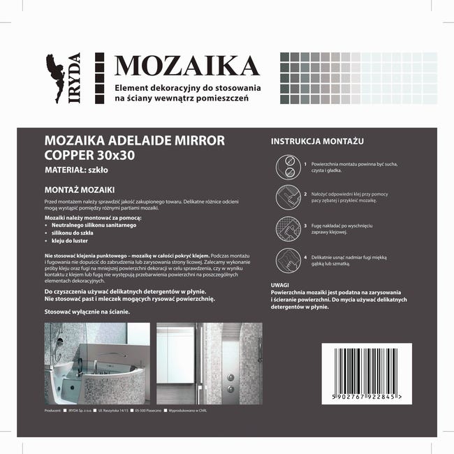 Mozaika Adelaide Copper 30 x 30 Iryda