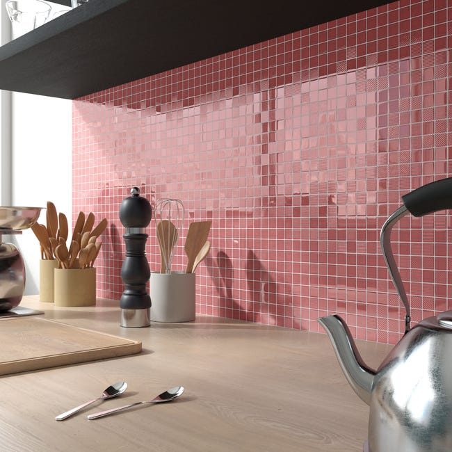 Mozaika Fitty Pink Structured 30 x 30 Artens