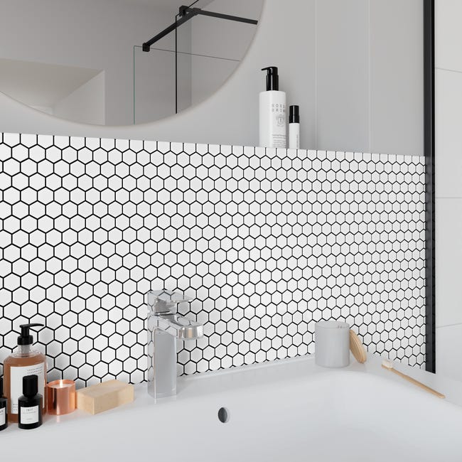 Mozaika Hexa White Glossy 26.5 x 31 Artens