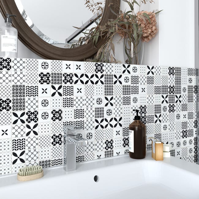 Mozaika Locarno Mix Black Mat 30 x 30 Artens