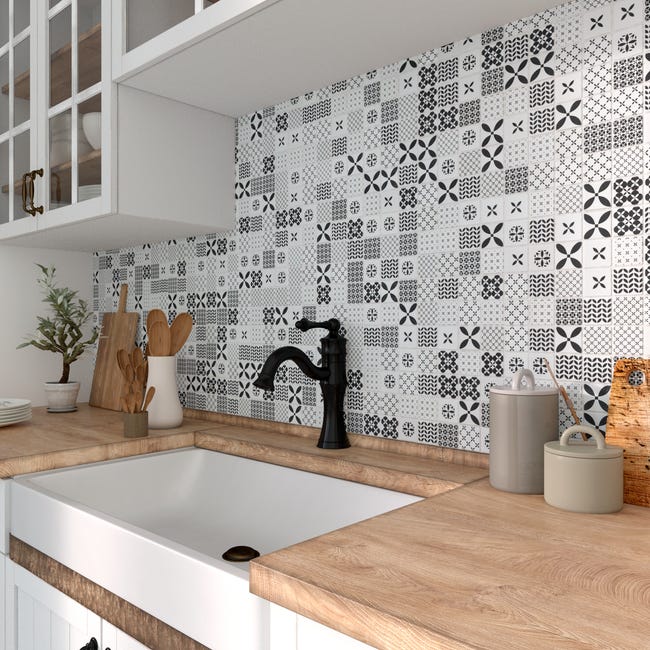 Mozaika Locarno Mix Black Mat 30 x 30 Artens
