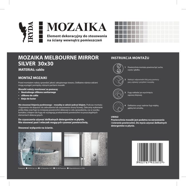 Mozaika Melbourne Silver 30 x 30 Iryda