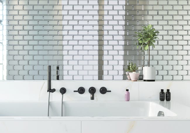 Mozaika Metro Big Mirror Silver 29.8 x 29.8