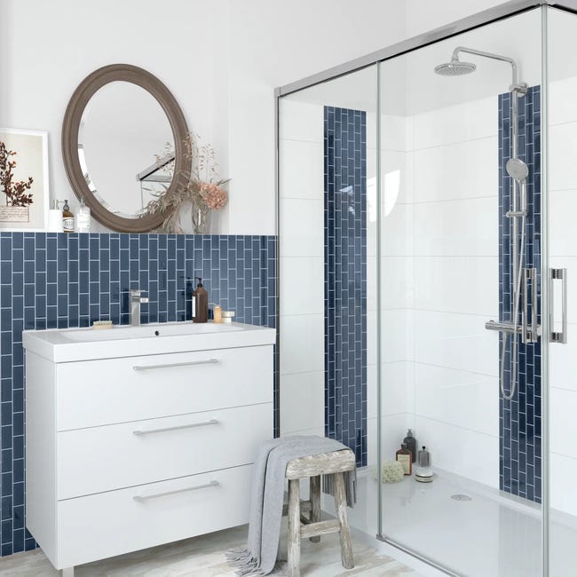 Mozaika Metro Dark Blue Glossy 29 x 34 Artens