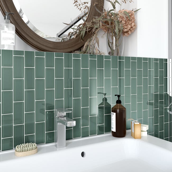 Mozaika Metro Green Glossy 29 x 34 Artens