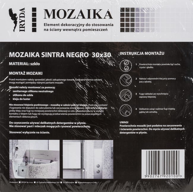 Mozaika Sintra Negro 30 x 30