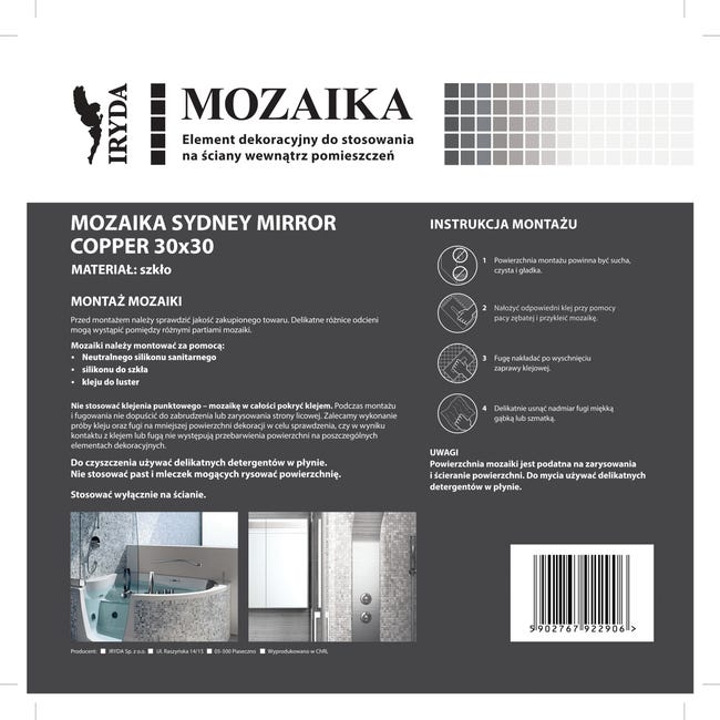 Mozaika Sydney Copper 30 x 30 Iryda