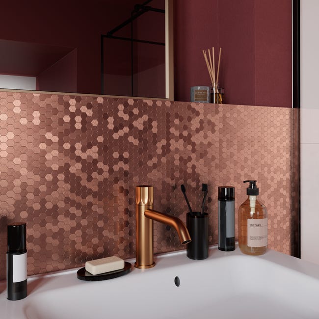 Mozaika TARA PINK GOLD HExA 29.8 x 30 Artens