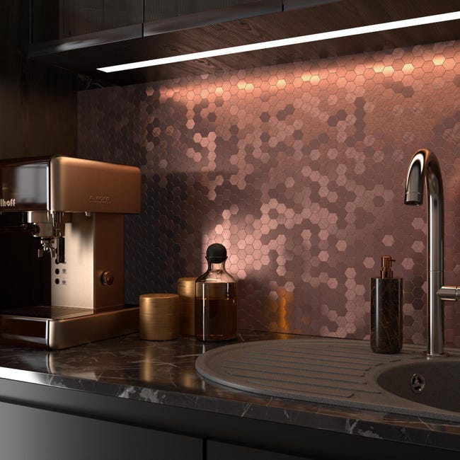 Mozaika TARA PINK GOLD HExA 29.8 x 30 Artens