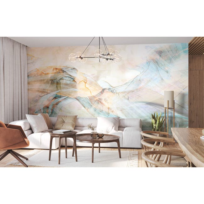 Mural Alpa abstrakcyjny 500 x 280 cm delikatna struktura