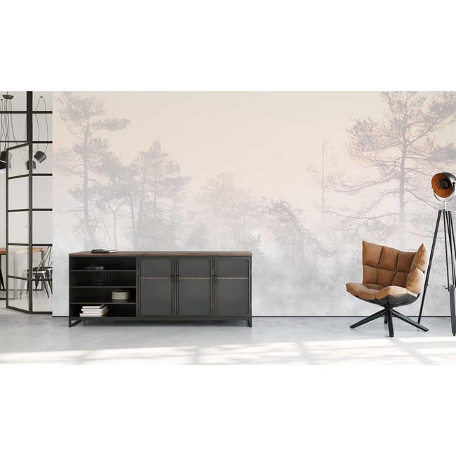 Mural Hinode Las we mgle 300 x 280 cm delikatna struktura