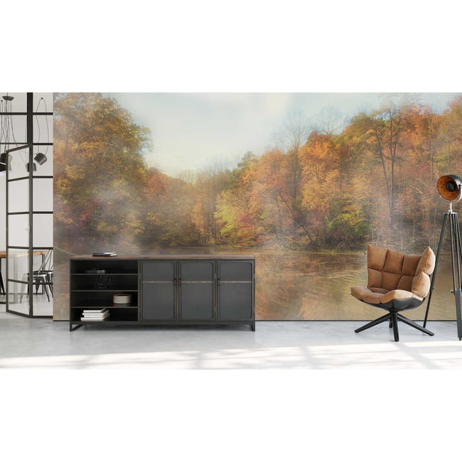 Mural Nostalgy Jesienny Las 500 x 280 cm struktura płótna