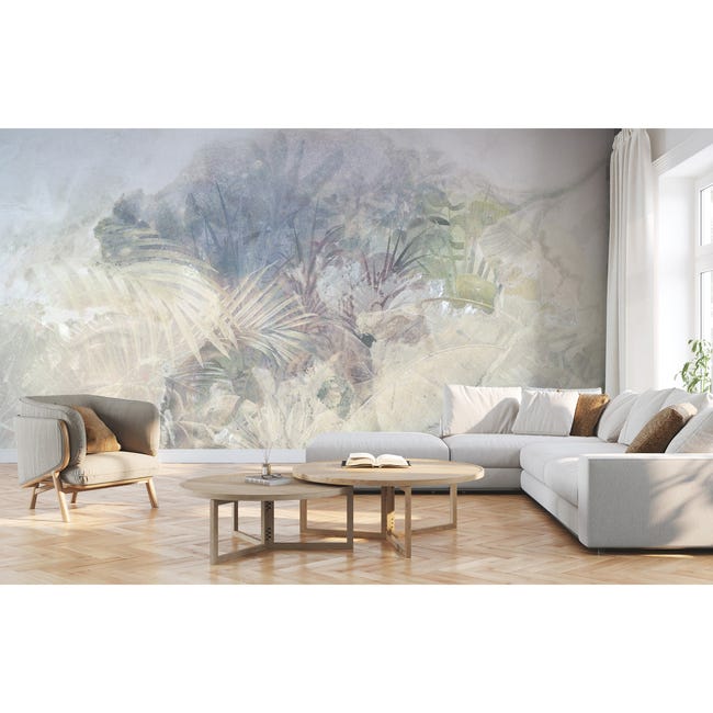 Mural Oasis mglista polana 500 x 280 cm delikatna struktura