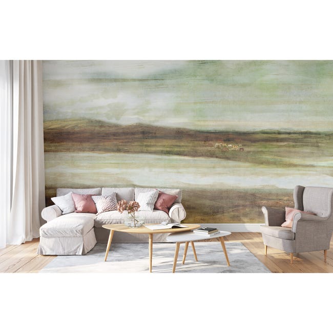 Mural Patagonia pejzaż pastele 500 x 280 cm delikatna struktura
