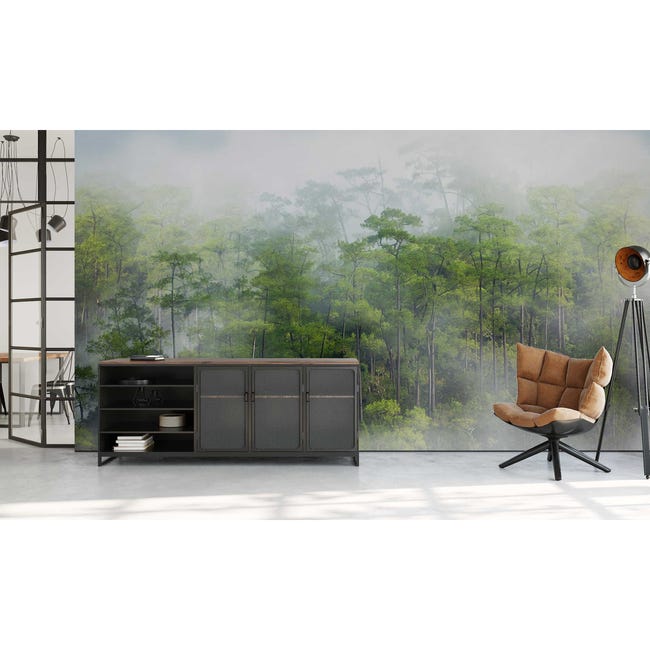 Mural Rain Deszczowy Las 500 x 280 cm delikatna struktura