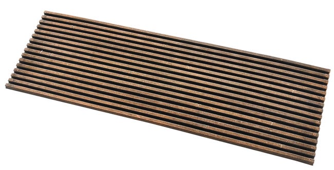 Nakładka schodowa Woody brązowa gumowa 75 x 25 cm