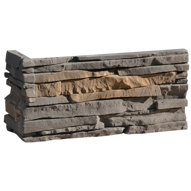 Narożnik elewacyjny dekoracyjny betonowy Mesada Grafit 1.2 mb Akademia Kamienia