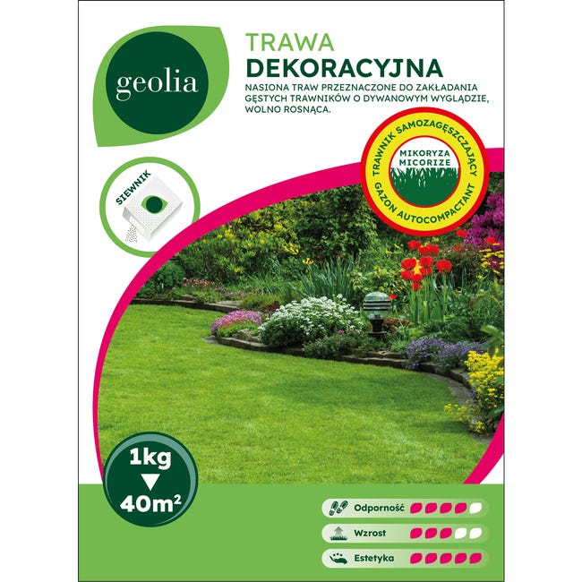 Nasiona trawy dekoracyjnej + mikoryza 1kg Geolia