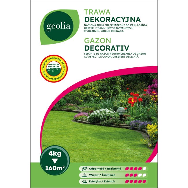 Nasiona trawy dekoracyjnej + mikoryza 4kg Geolia