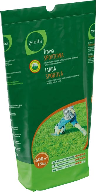 Nasiona trawy na tereny sportowe + mikoryza 15kg Geolia