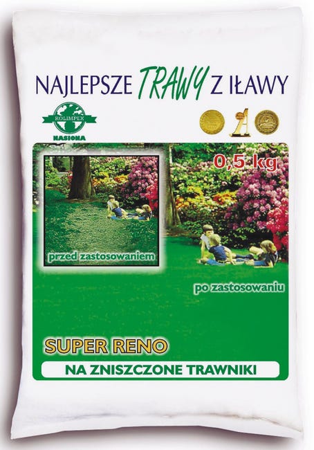 Nasiona trawy renowacyjnej 0.5kg Najlepsze trawy z Iławy