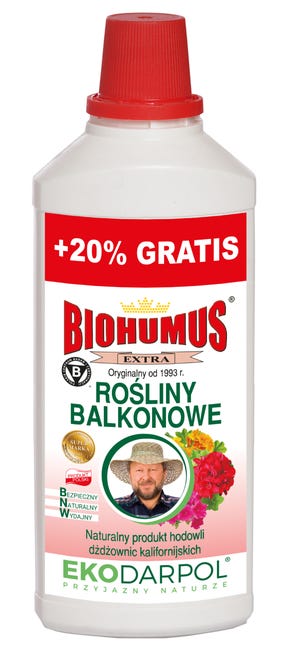 Nawóz organiczny Biohumus rośliny balkonowe 1.2l Ekodarpol