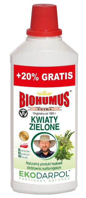 Nawóz organiczny do roślin zielonych 1.2 l Biohumus extra Ekodarpol