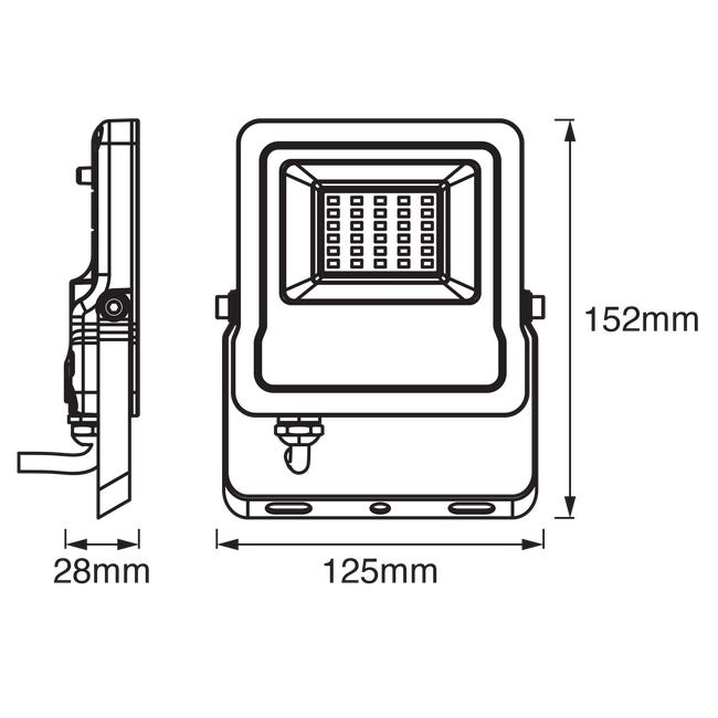 Naświetlacz Smart IP65 z WiFi 1260 lm RGBW LED Ledvance