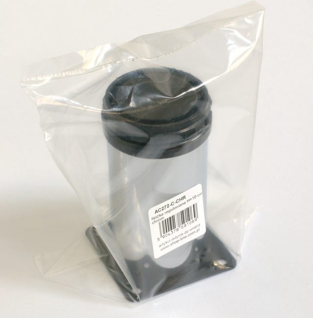 Noga meblowa regulowana 10 cm AC272-C-CHR Shop Line