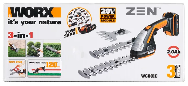 Nożyce do trawy akumulatorowe Worx 20V 2Ah