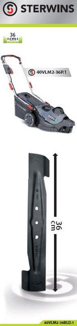 Nóż do kosiarki 36 cm AKU 40V 360lM2-36P.1 Sterwins