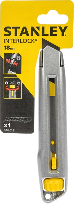 Nóż techniczny Interlock metalowy 18 mm STANLEY