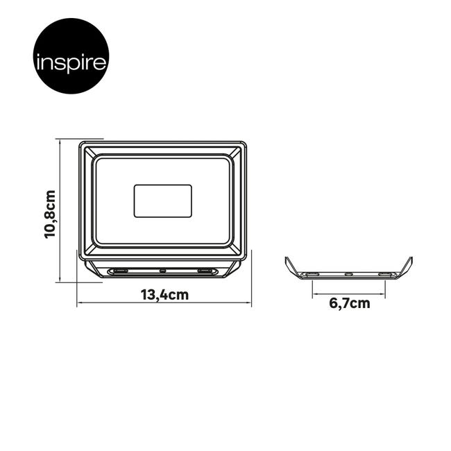 Nąswietlacz zewnętrzny Yonkers biały 2700 lm IP65 LED Inspire