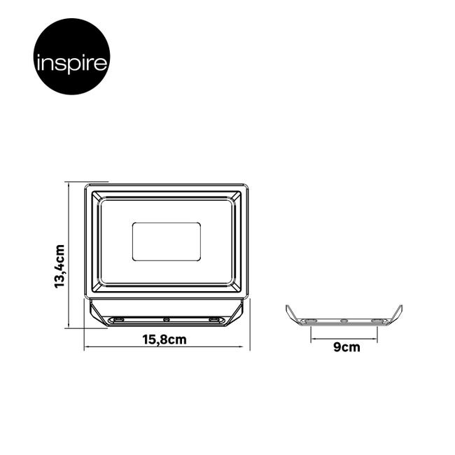Nąswietlacz zewnętrzny Yonkers biały 4050 lm IP65 LED Inspire