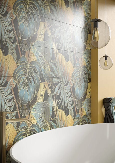 Obraz Cathrina Gold 30x90 Saturn