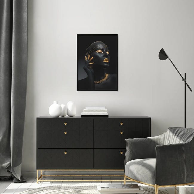 Obraz Kobieta Złoto 50 x 70 cm