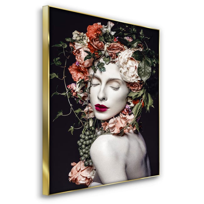 Obraz na szkle w ramie Baroque 80 x 120 cm