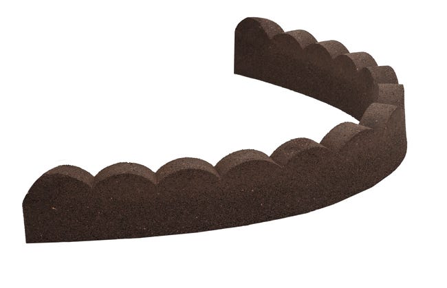 Obrzeże trawnikowe Eco Palisada 120x10x5 cm brązowe