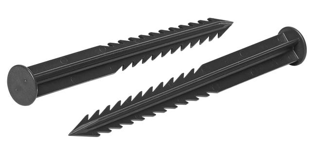 Obrzeże trawnikowe z kotwami Nortene 100x8x4,5 cm 8szt. czarne