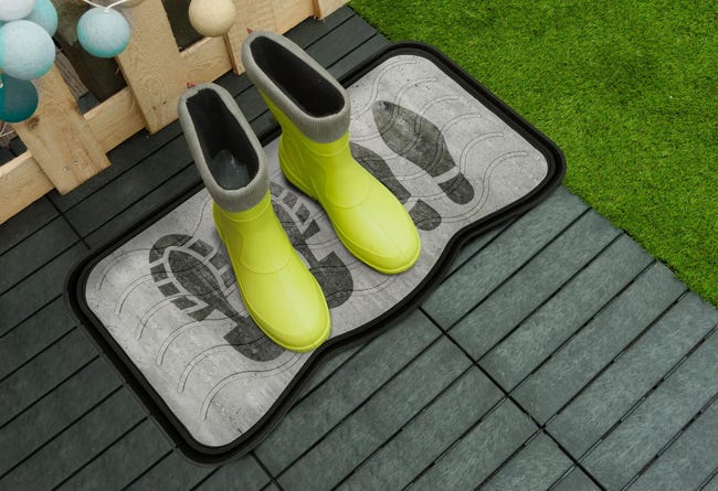 Ociekacz na buty Foot Print75 x 38 cm z recyklingu