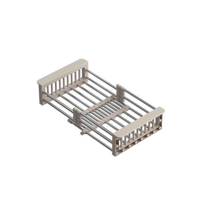 Ociekarka do zlewozmywaka rozsuwana 25 x 30 - 44 cm beżowa Quadron