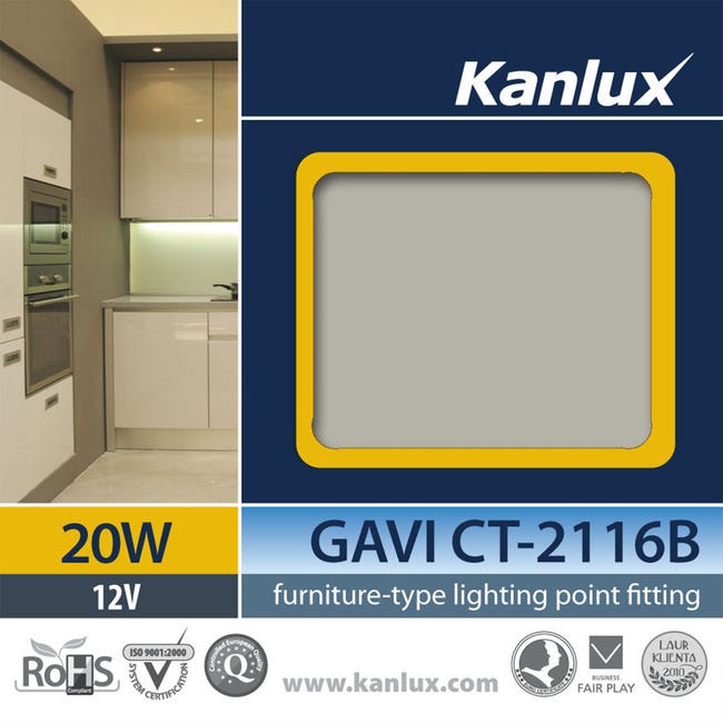 Oczko meblowe GAVI CT-2116B-C chrom okrągłe G4 KANLUX