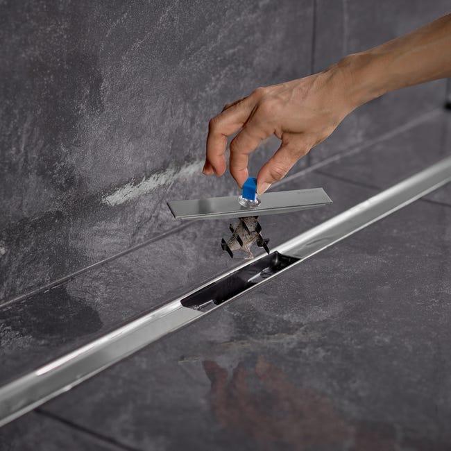 Odpływ liniowy prysznicowy Cleanline80 30-90 cm stal Geberit