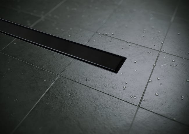 Odpływ liniowy prysznicowy Veo Drain Black 70 cm 2w1 Breezz